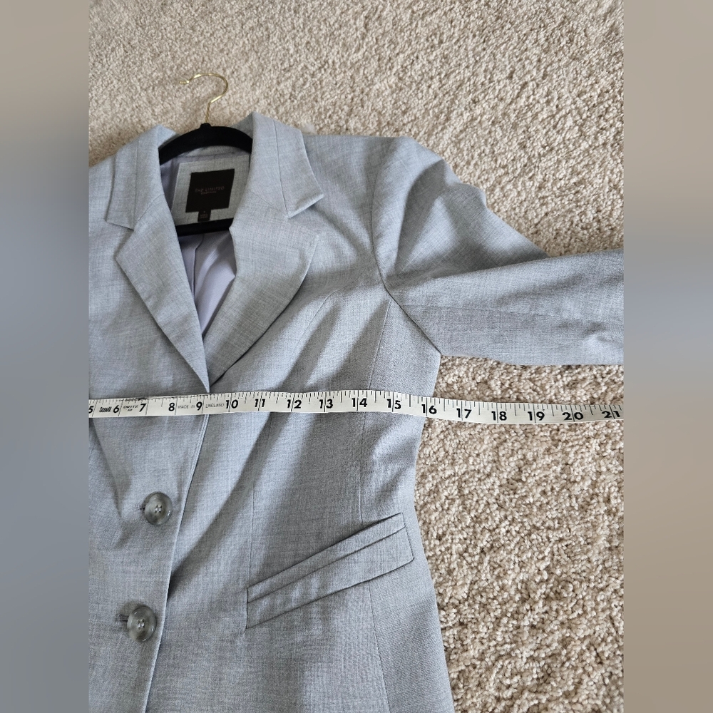 The Limited Collection Size 4 Womens Gray Blazer Jacket - Picture 5 of 8